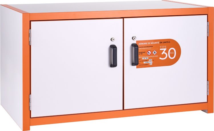 armoire anti-feu basse 2 portes 30 min